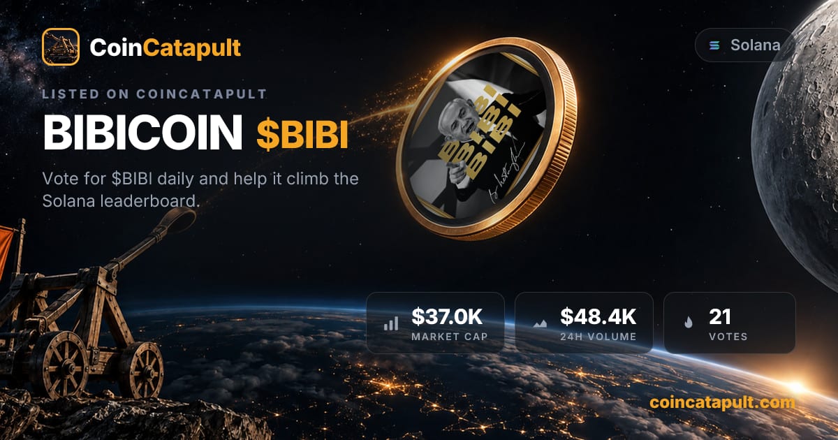 BIBICOIN ($BIBI) — vote, chart, contract · CoinCatapult