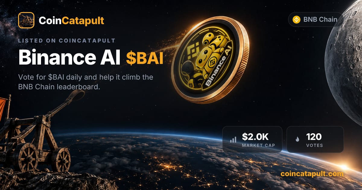 Binance AI ($BAI) — vote, chart, contract · CoinCatapult