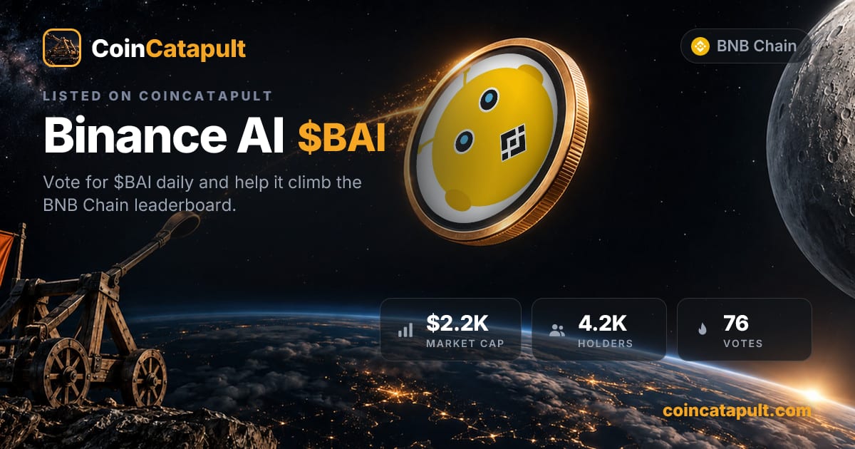 Binance AI ($BAI) — vote, chart, contract · CoinCatapult