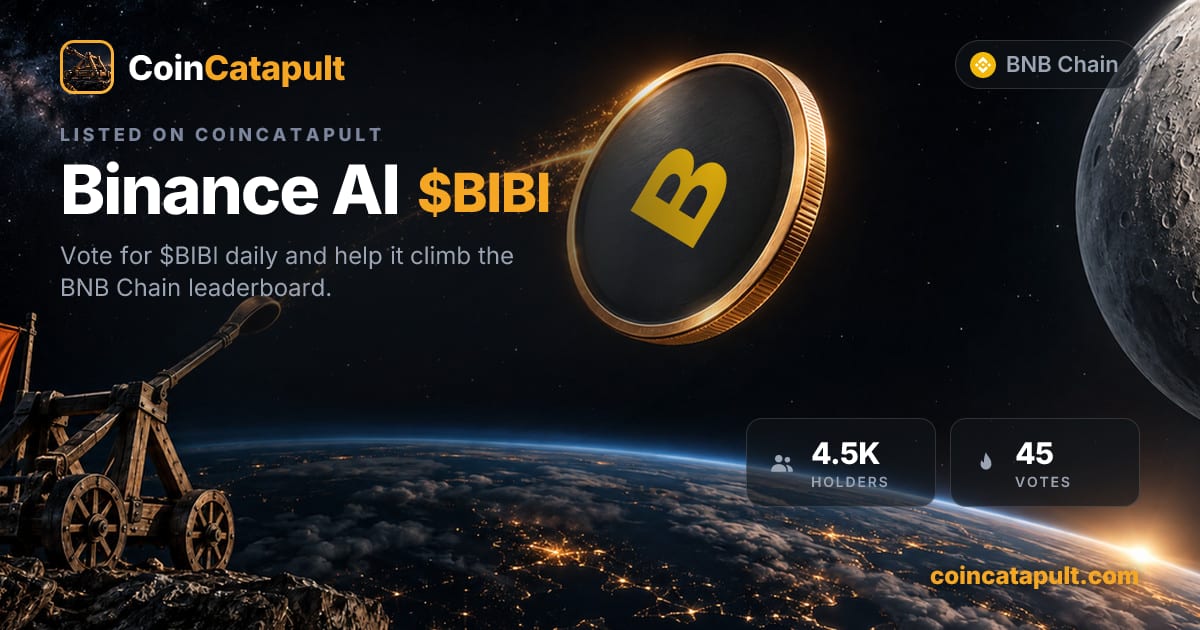 Binance AI ($BIBI) — vote, chart, contract · CoinCatapult