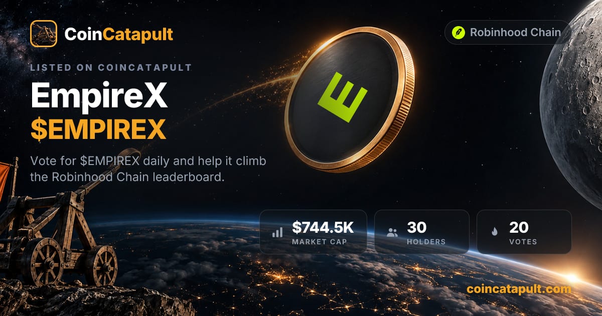 EmpireX ($EMPIREX) — vote, chart, contract · CoinCatapult