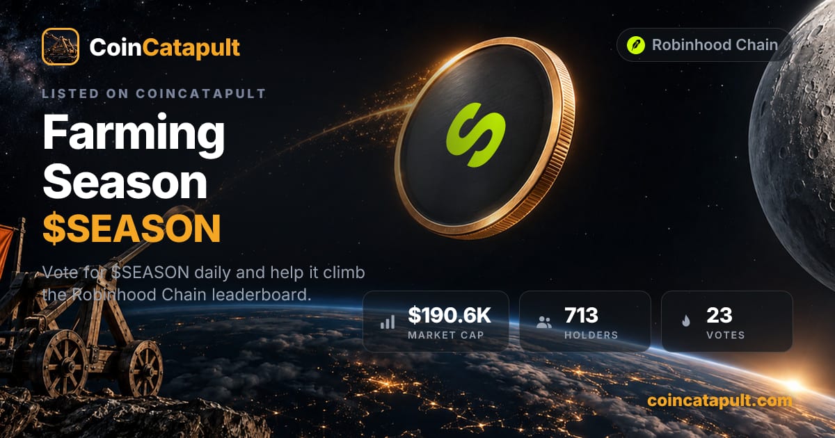 Farming Season ($SEASON) — vote, chart, contract · CoinCatapult