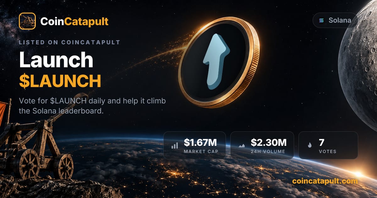 Launch ($LAUNCH) — vote, chart, contract · CoinCatapult