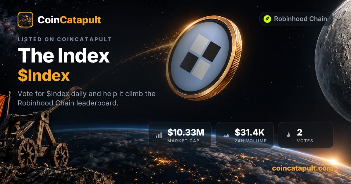 The Index ($Index) — vote, chart, contract · CoinCatapult