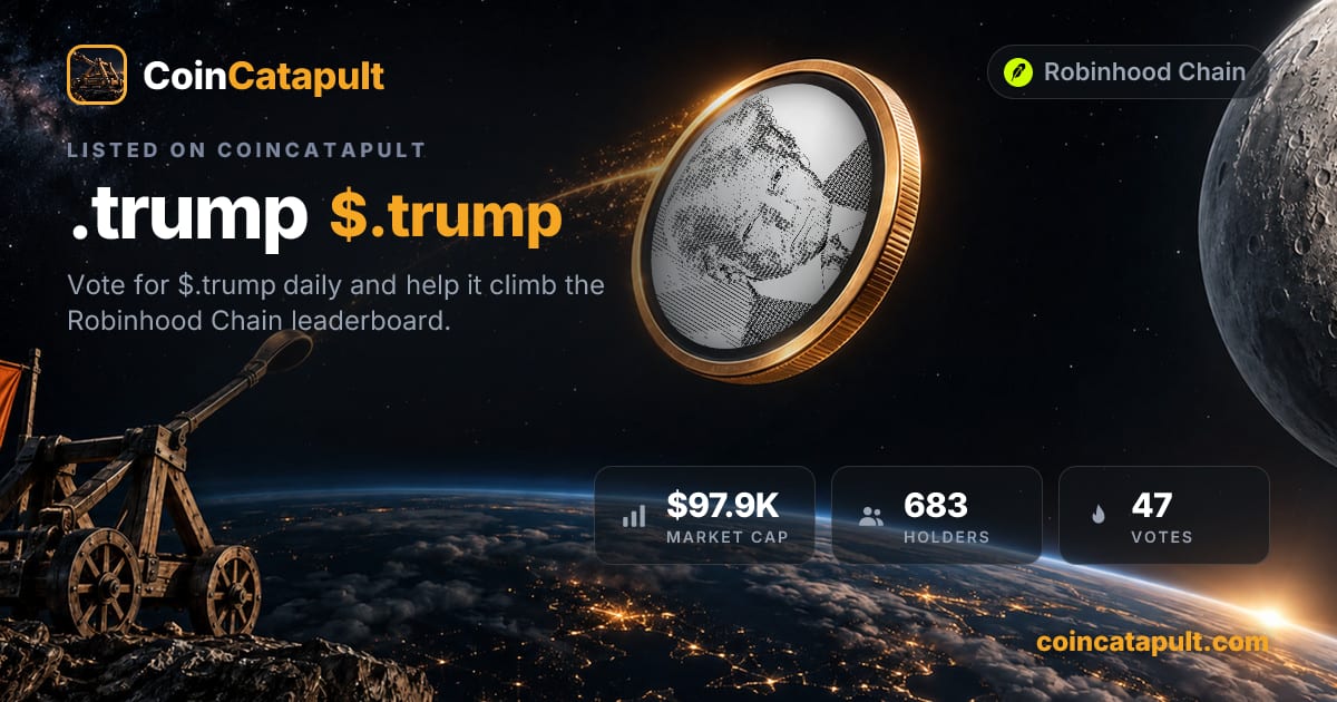.trump ($.trump) — vote, chart, contract · CoinCatapult