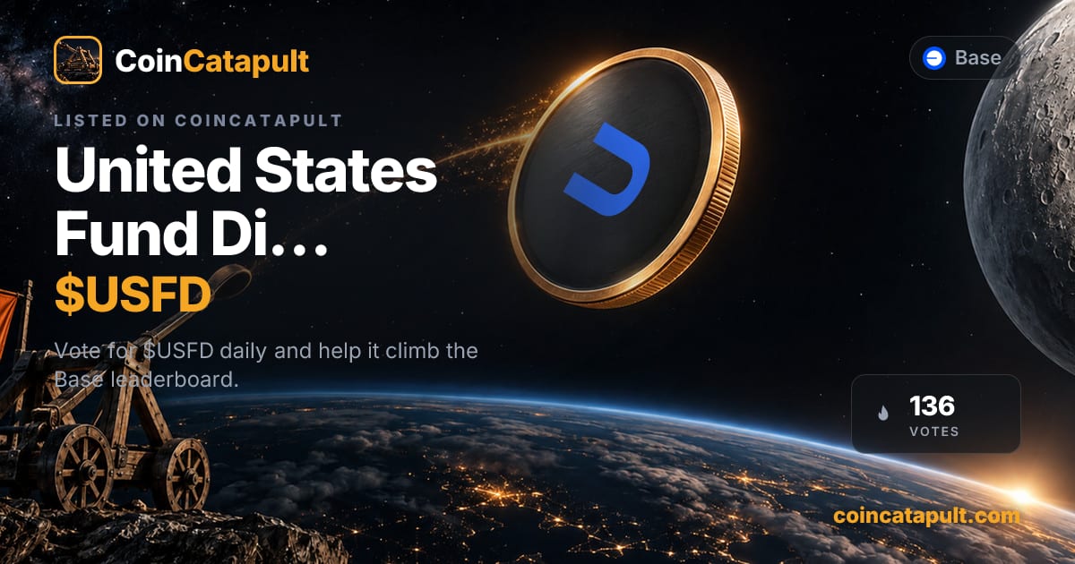 United States Fund Dividend ($USFD) — vote, chart, contract · CoinCatapult