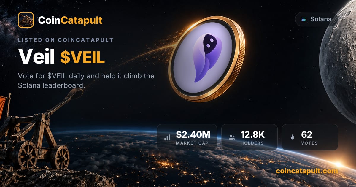 Veil ($VEIL) — vote, chart, contract · CoinCatapult