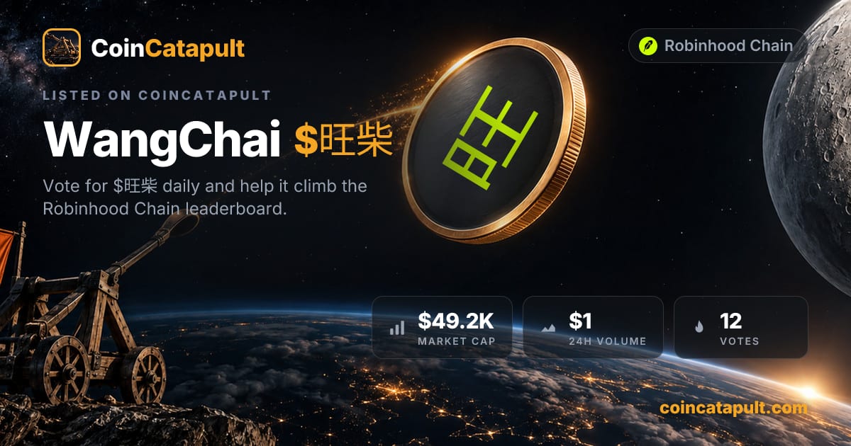 WangChai ($旺柴) — vote, chart, contract · CoinCatapult