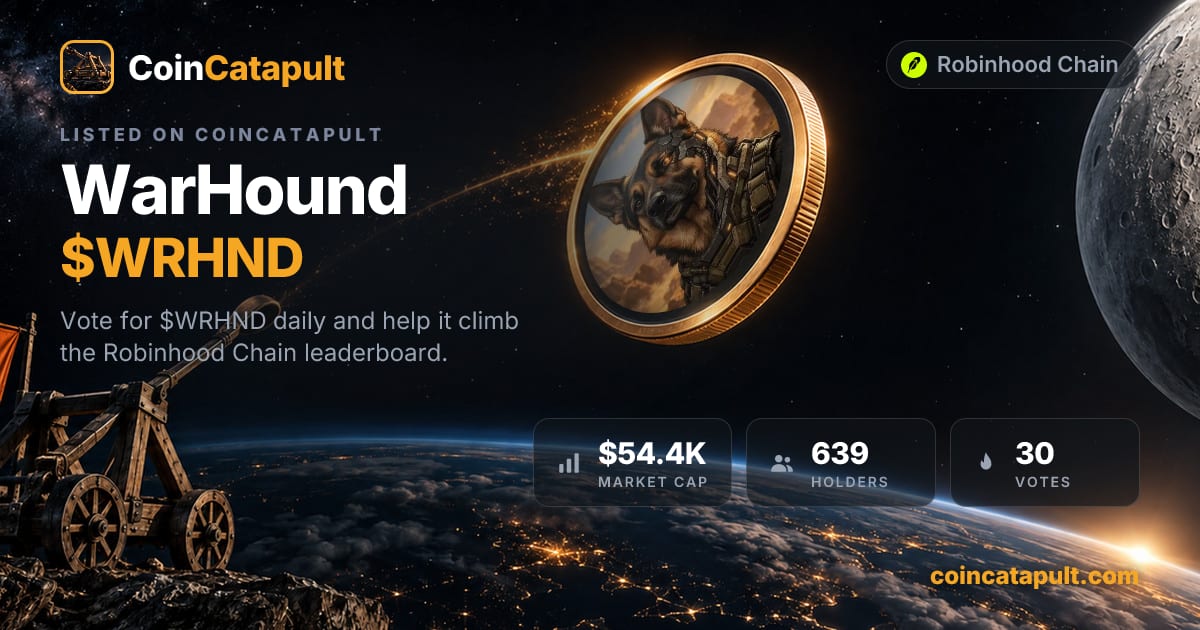 WarHound ($WRHND) — vote, chart, contract · CoinCatapult